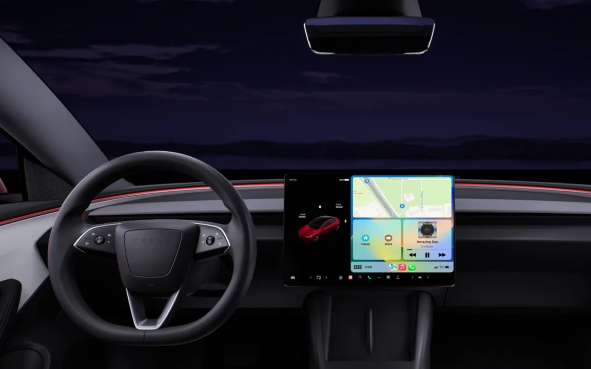 特消息称斯拉仍在适配苹果CarPlay，正解决Apple Maps兼容性问题