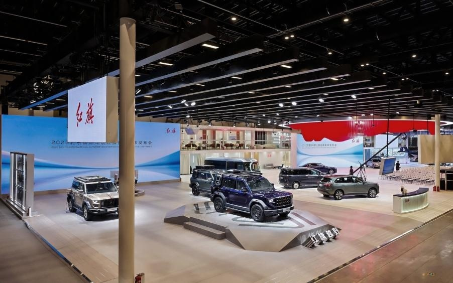 红旗越野量产版亮相北京车展，全新一代H9搭载华为乾崑智驾ADS5