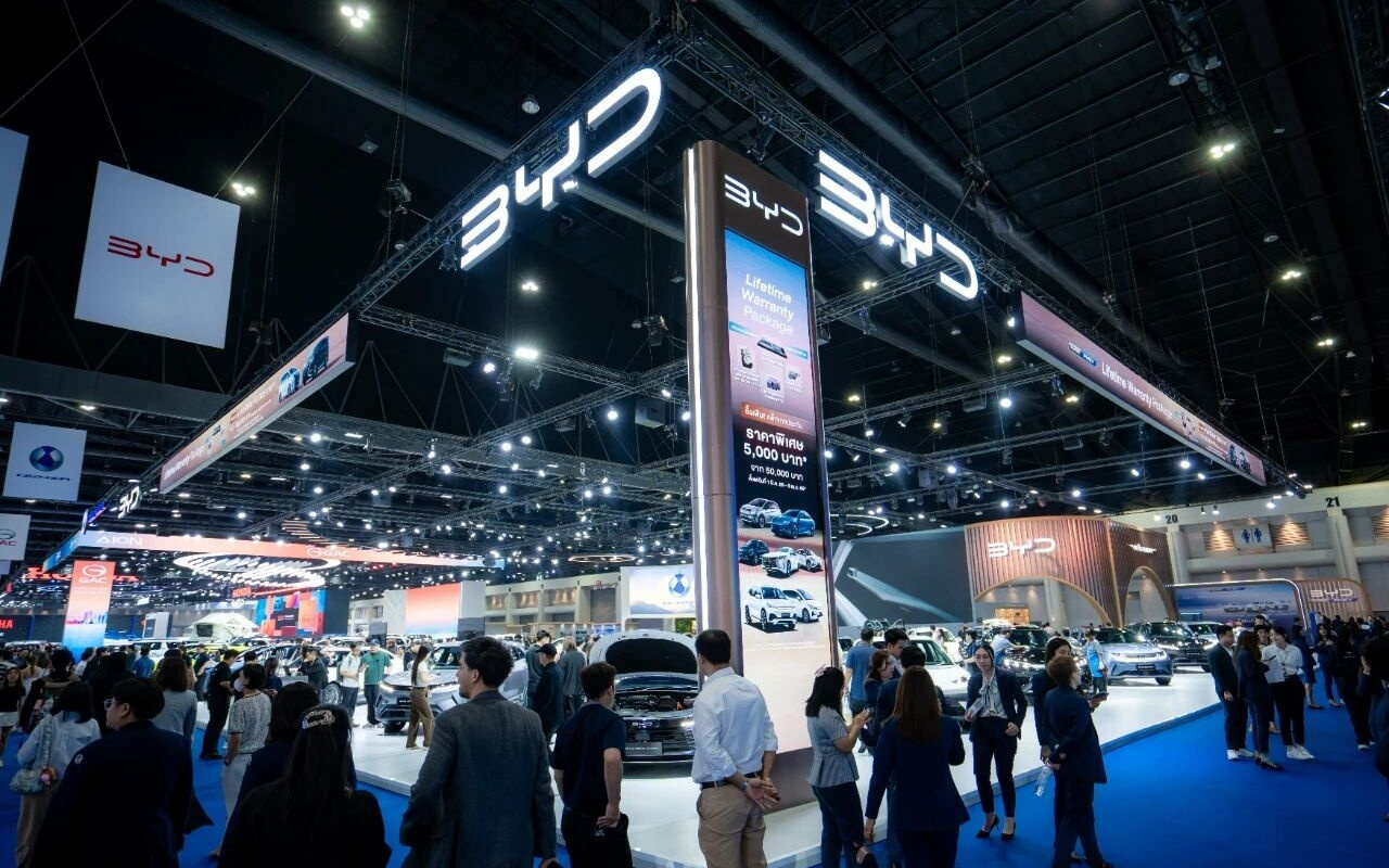 比亚迪在泰国市场首次同步发布四款全新新能源车型