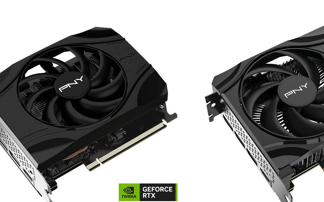 与 RTX 5060 外观有异但三维不变，PNY 推出 RTX 5050 单风扇显卡