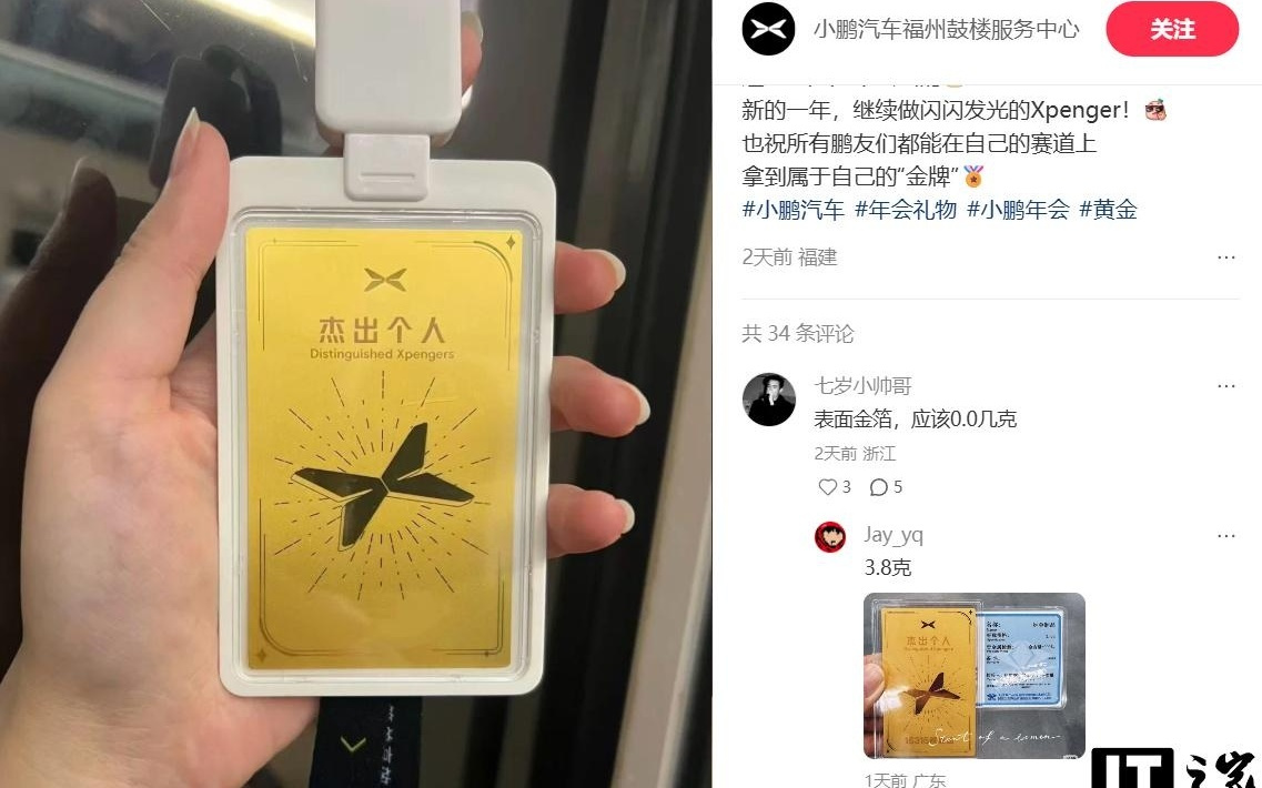 小鹏汽车2025年交付翻倍,2026年会再发黄金工牌