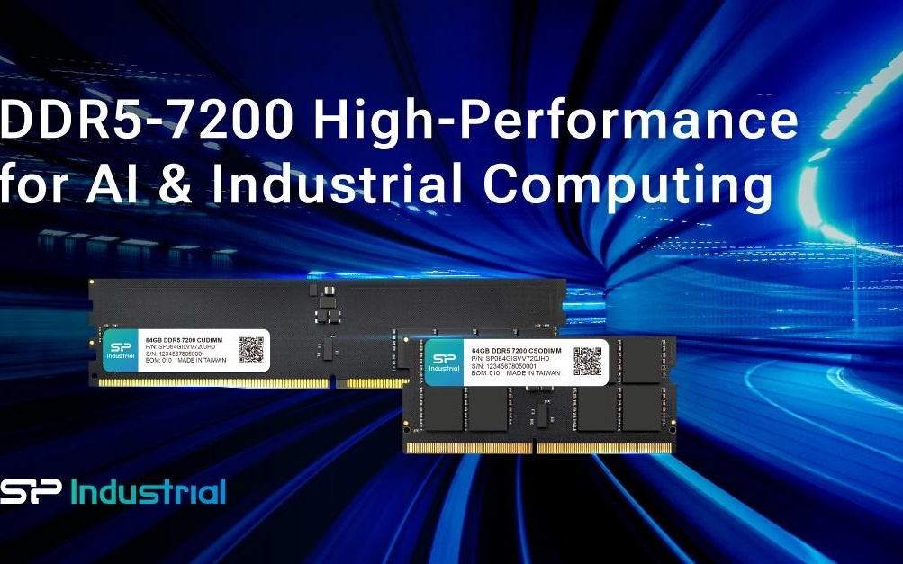 广颖工控推出64GB DDR5-7200 CSODIMM / CUDIMM内存条