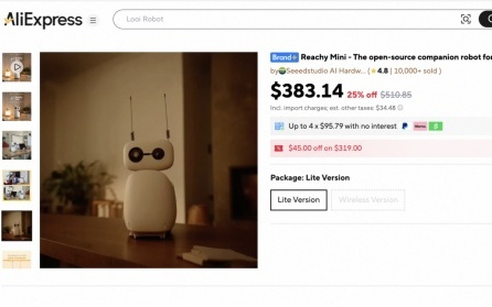 全球开卖!英伟达CES同款机器人Reachy Mini登陆阿里速卖通