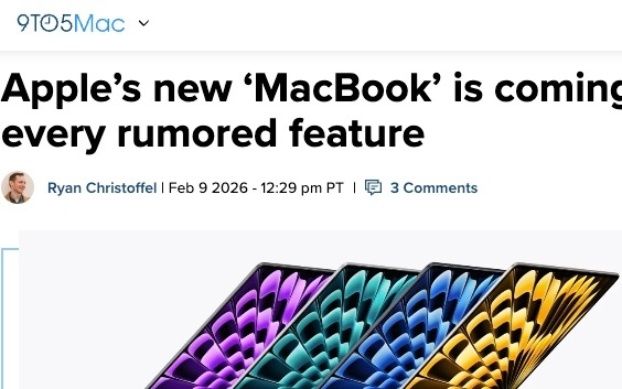 苹果或在今年推出入门级新MacBook 这些亮点值得关注