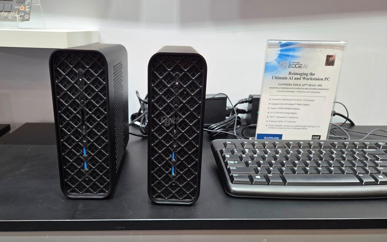 蓝宝石EDGE AI MAX+ 395迷你主机亮相，支持多机扩展