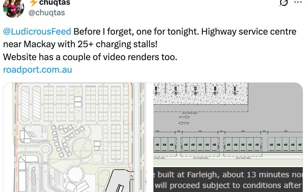 特斯拉计划在澳洲建设最大超级充电站,配备超25个快充车位