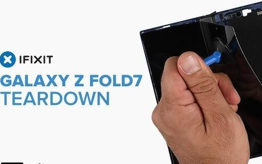 三星Galaxy Z Fold7拆解：折叠屏维修难度大，可维修性仅3分
