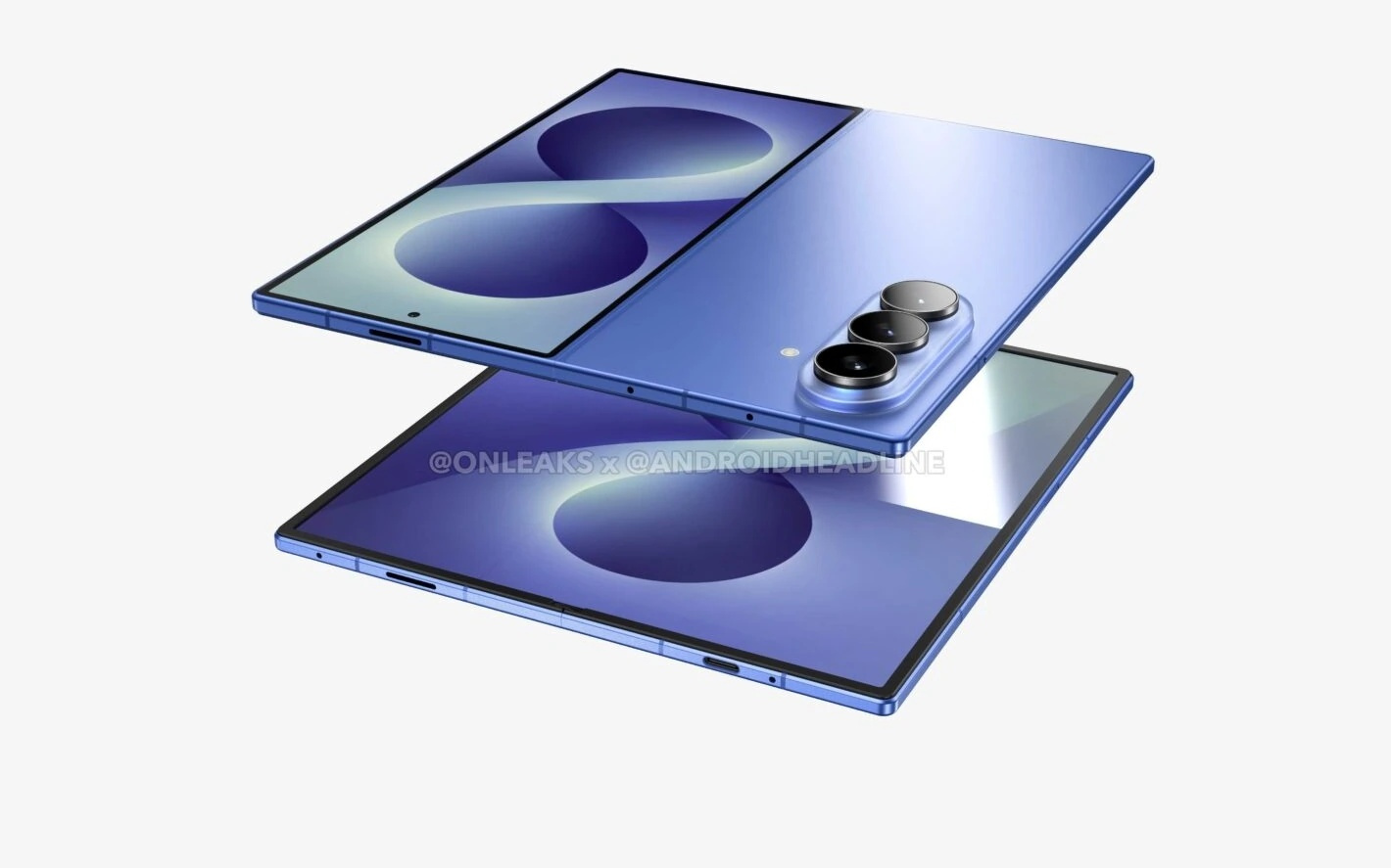 三星Galaxy Z Fold8折叠手机渲染图曝光：外6.5/内8英寸屏幕