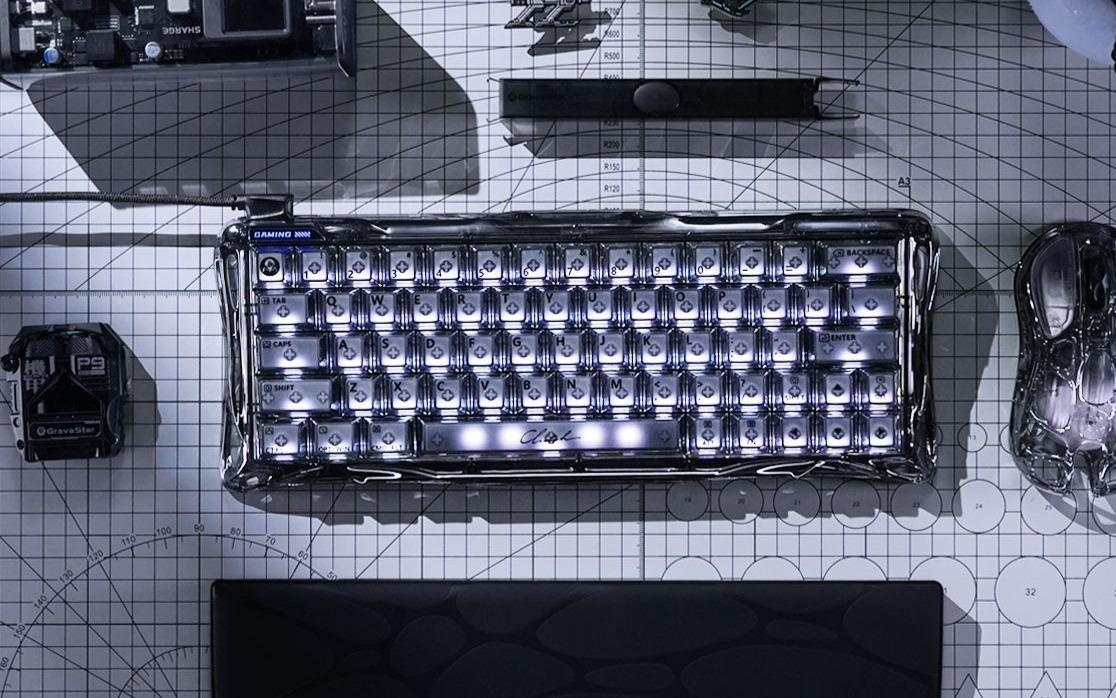 重力星球V60磁轴键盘上市：PC材质仿生骨骼外框，无Fn小配列