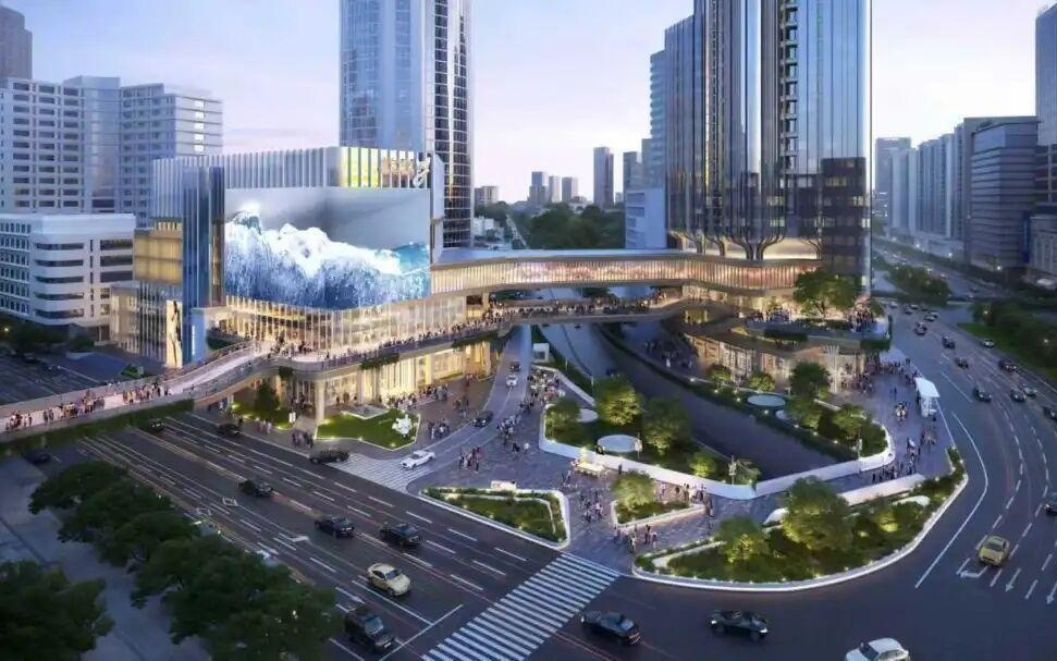 点亮徐家汇！核心商圈最大裸眼3D大屏之一！新六百YOUNG启动商圈迎新序章