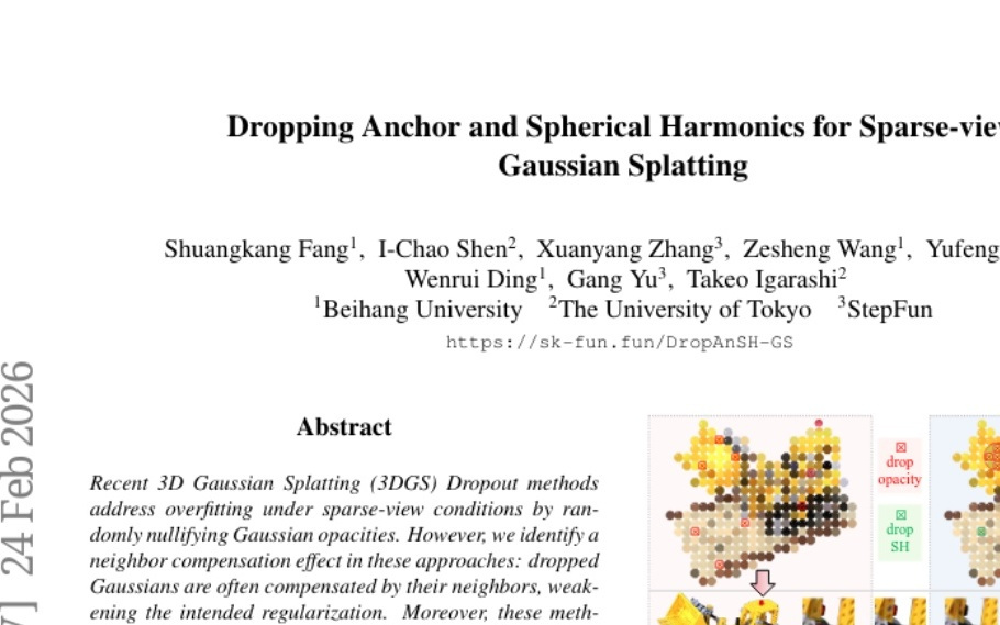 北京航空航天大学团队让稀疏视角3D高斯场景重建告别"模糊补丁"