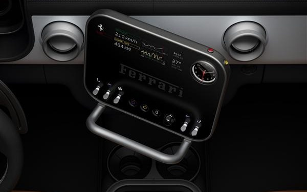 法拉利首款电动车Luce内饰公布：前Apple设计师操刀 满眼苹果风