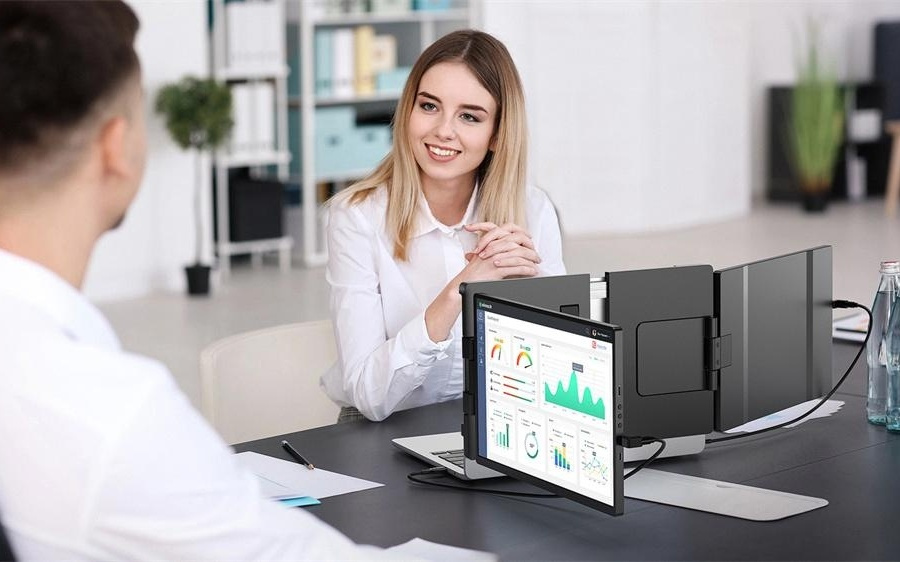 Uperfect M140G12笔记本三屏扩展套件,办公好帮手!