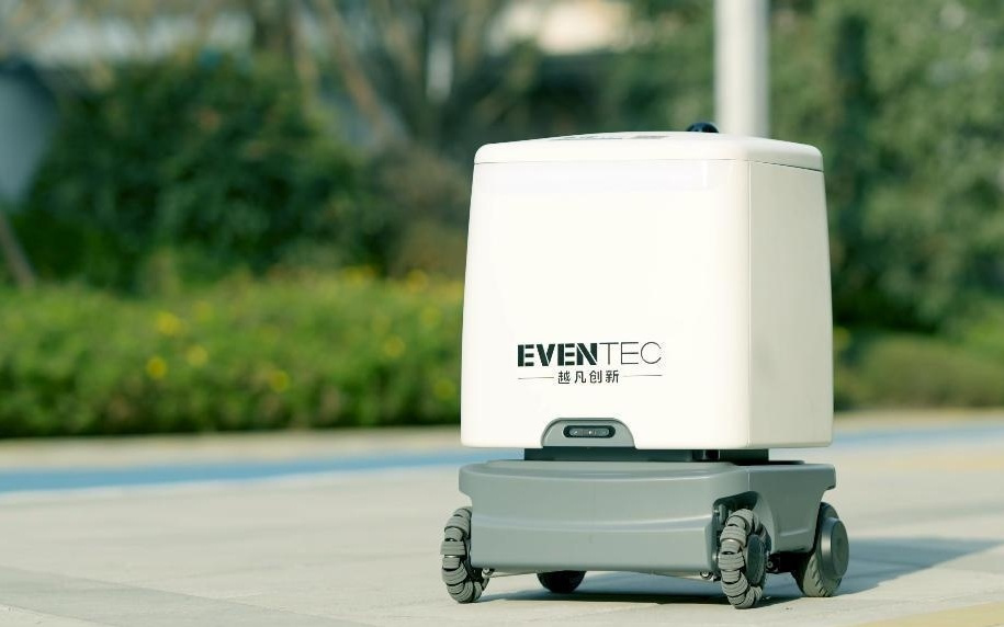 场景在园区②|楼下测试,楼上优化!整个园区都是“成都造”机器人的测试场