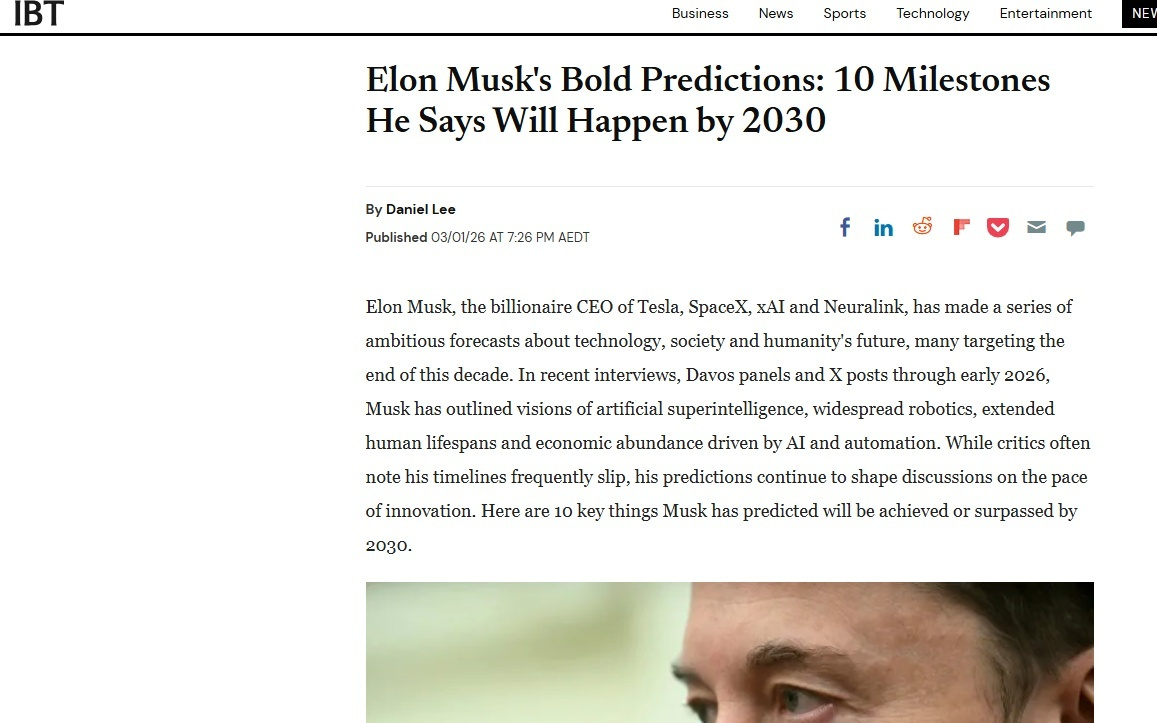 马斯克放话2030：AI与机器人主导，人类文明迈向多行星时代