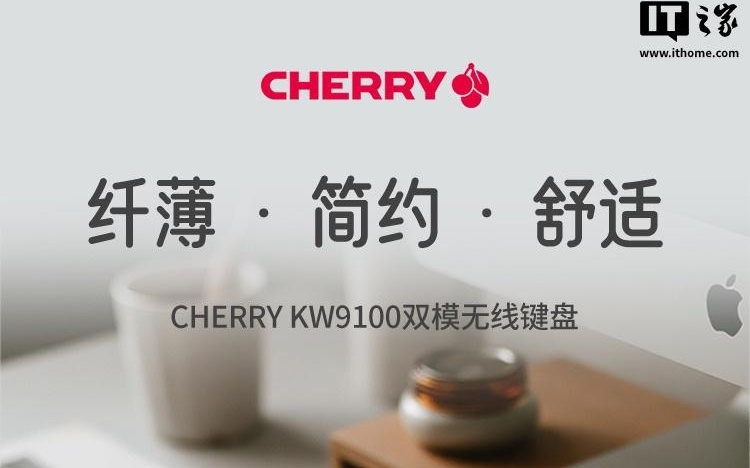 樱桃预热 CHERRY KW9100 双模无线键盘国行版