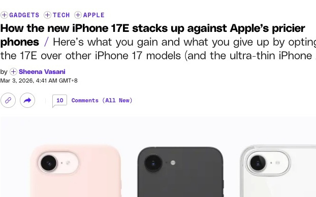 除了不用换手机壳，苹果2026年首款新机iPhone 17e还有这些亮点