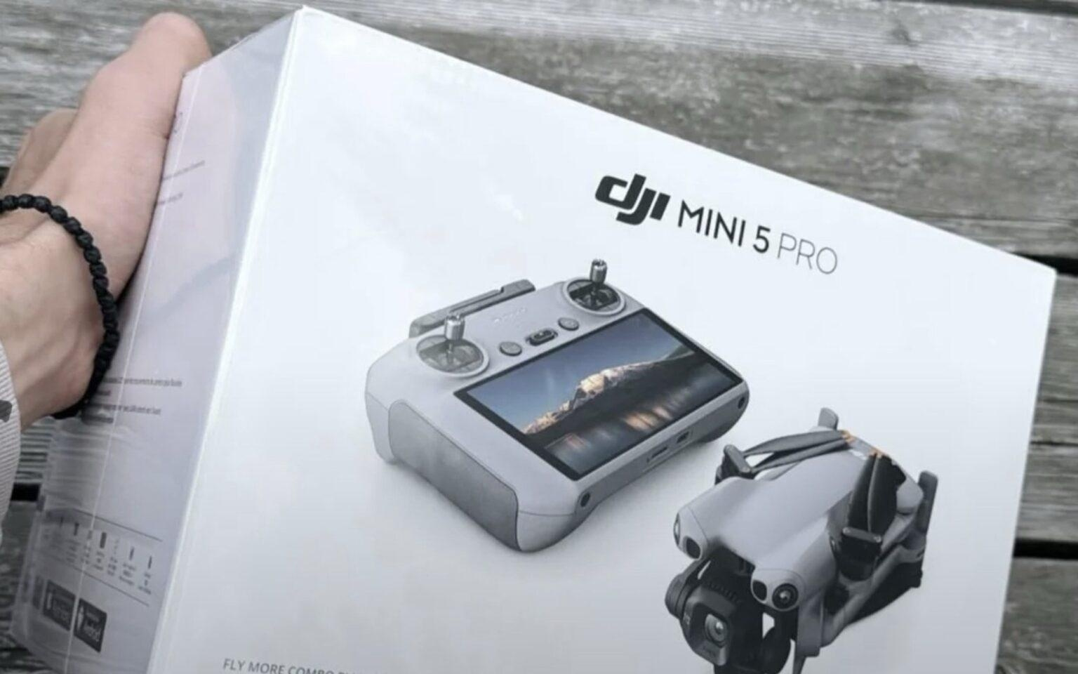 大疆 Mini 5 Pro 无人机“长续航畅飞套装 RC2 版”包装曝光