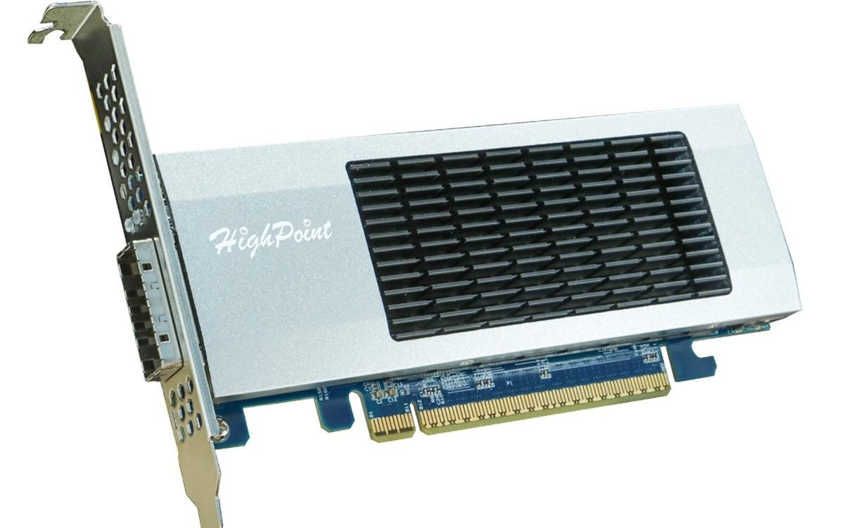 HighPoint推首款独立PCIe 5.0×16 CopprLink外接适配器7634D