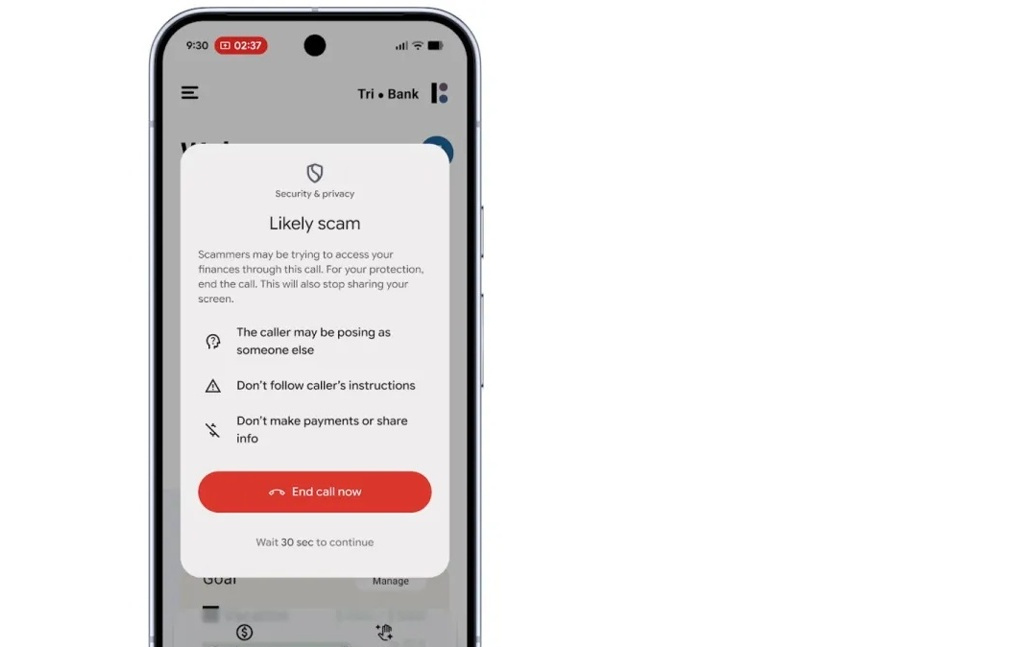 Android在美测试新防诈功能，屏幕共享若打开银行App即触发警告
