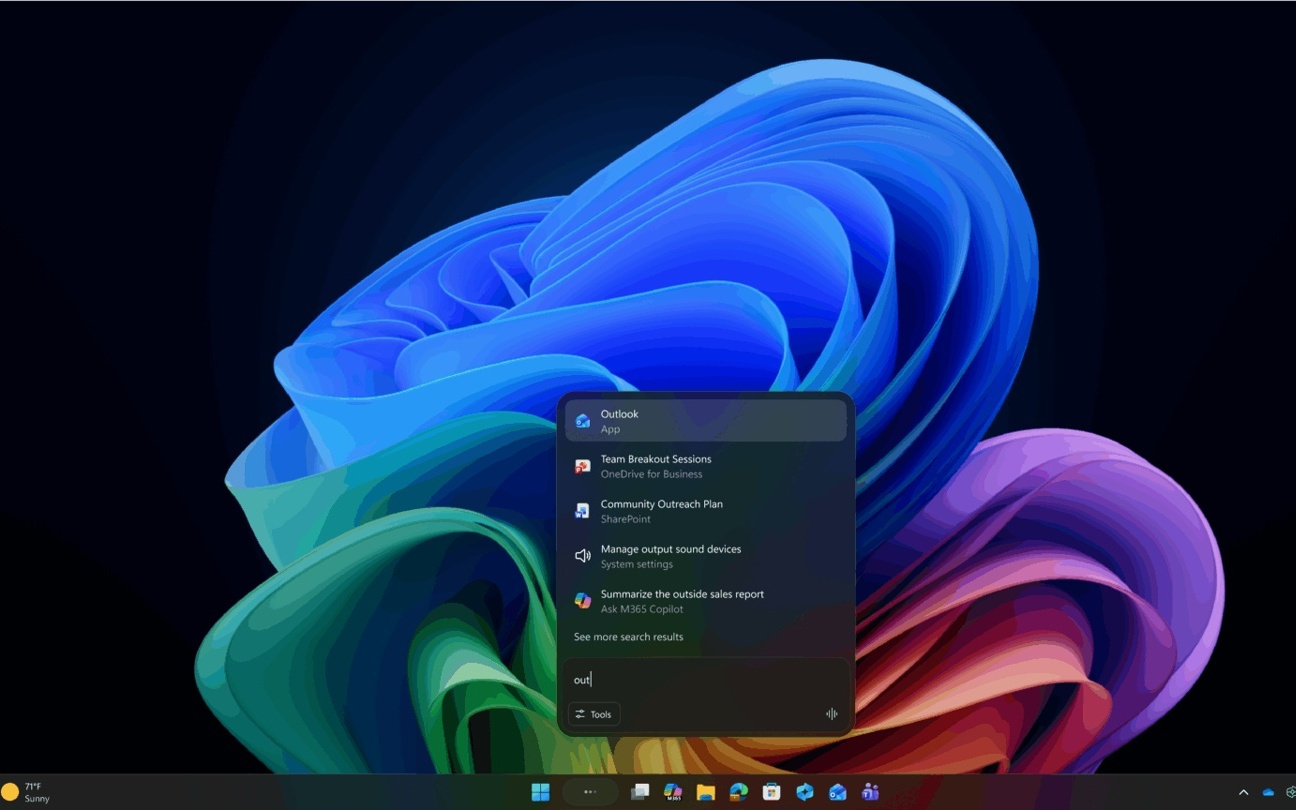 微软Win11任务栏迎来“询问Copilot”功能