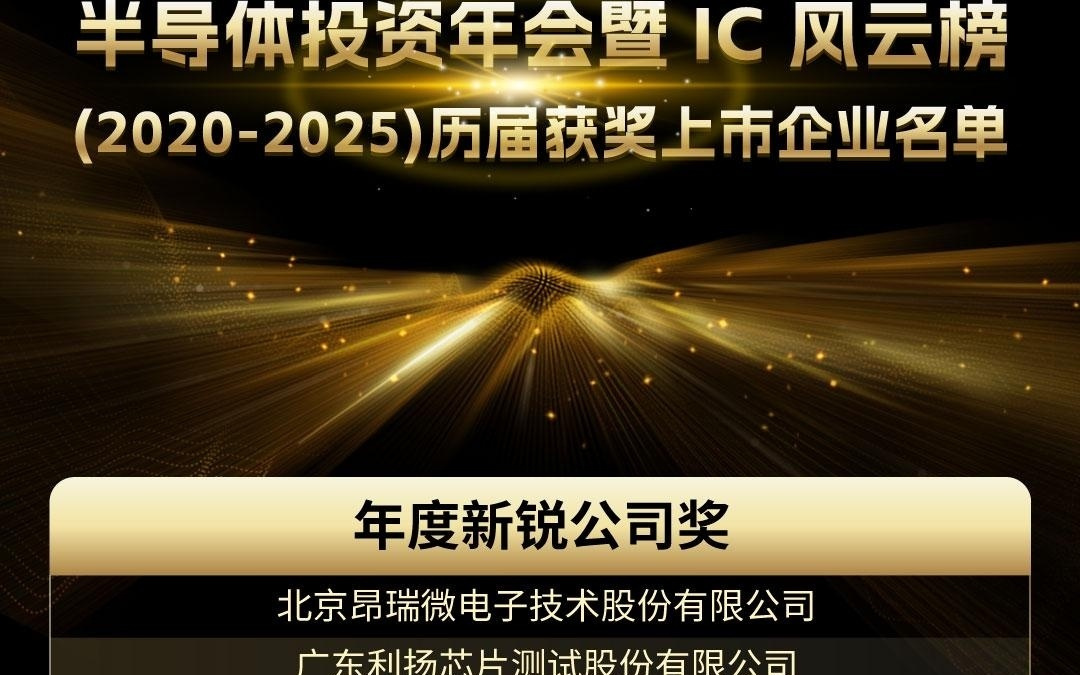 集结！中国半导体领军者方阵——“年度上市公司领航奖”即将荣耀加冕