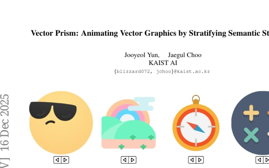 KAIST突破：AI实现SVG矢量图形智能动画