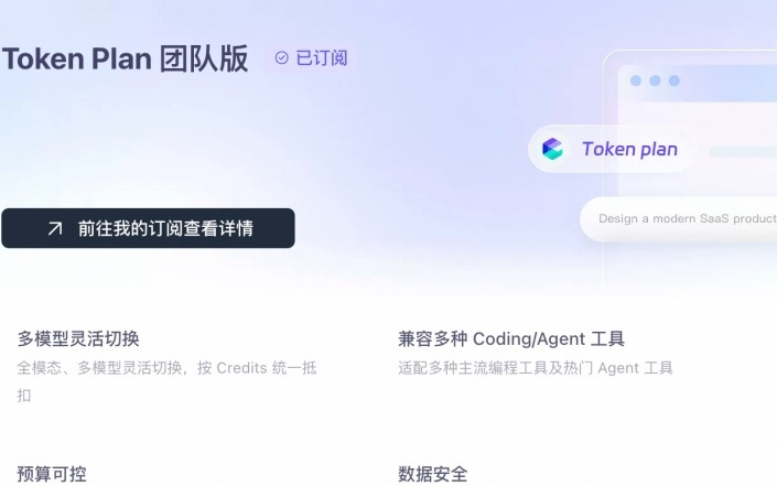 阿里云上线团队版Token Plan
