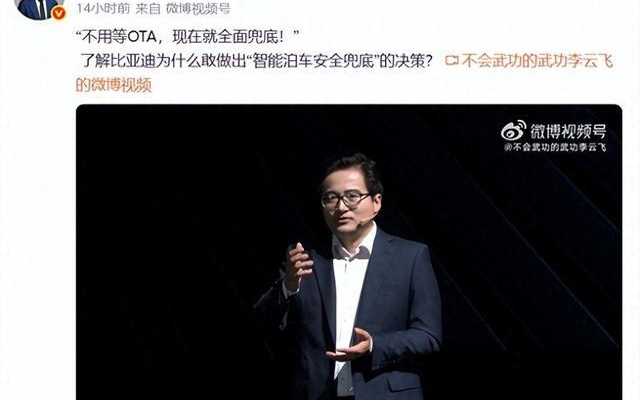 王传福亲戚拍板：智能泊车出事就赔，背后还有这波折