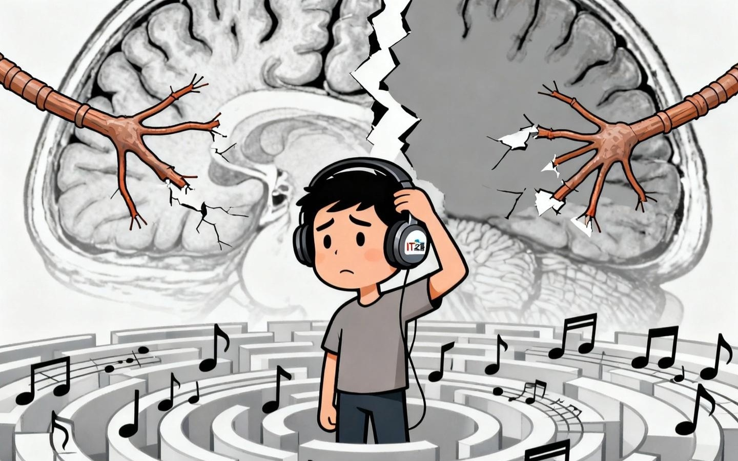 科学家发现罕见脑部脱节现象，可解释为何少数人对音乐无感