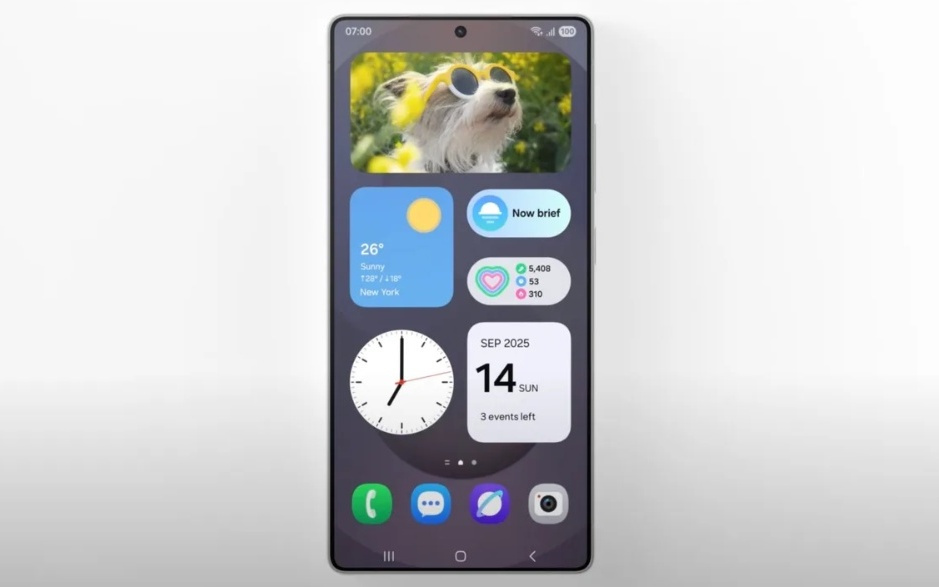 三星One UI 8.5日历更新，AI自动为倒计时小部件生成背景图