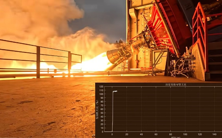 星河动力智神星一号主发动机完成高精度、大梯度深度变推力试车