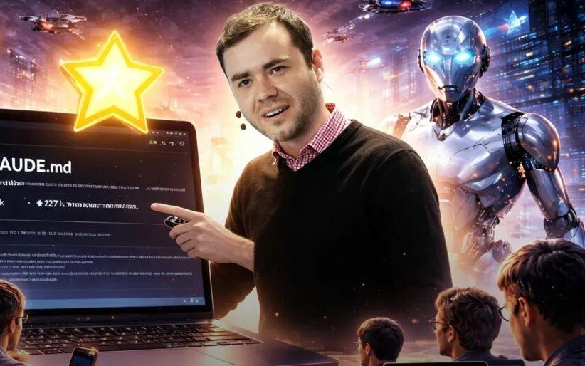 一个CLAUDE.md霸榜GitHub第一！蒸馏自Karpathy，6万码农抄作业