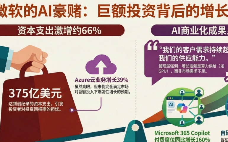 “若GPU管够,增速早超40%!”微软电话会回应市场担忧:我们缺产能,不缺订单