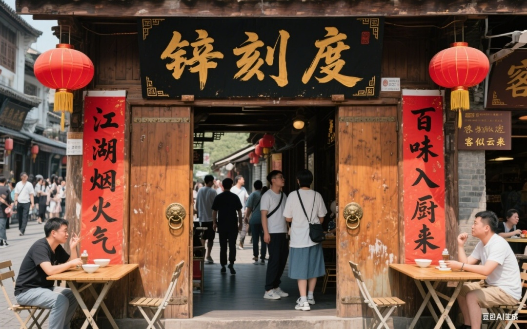 幽灵外卖店，用AI门头照撑门面