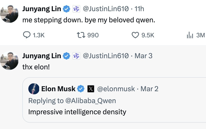 4天前还在发招聘、2天前新模型刚上线，阿里千问核心技术团队生变