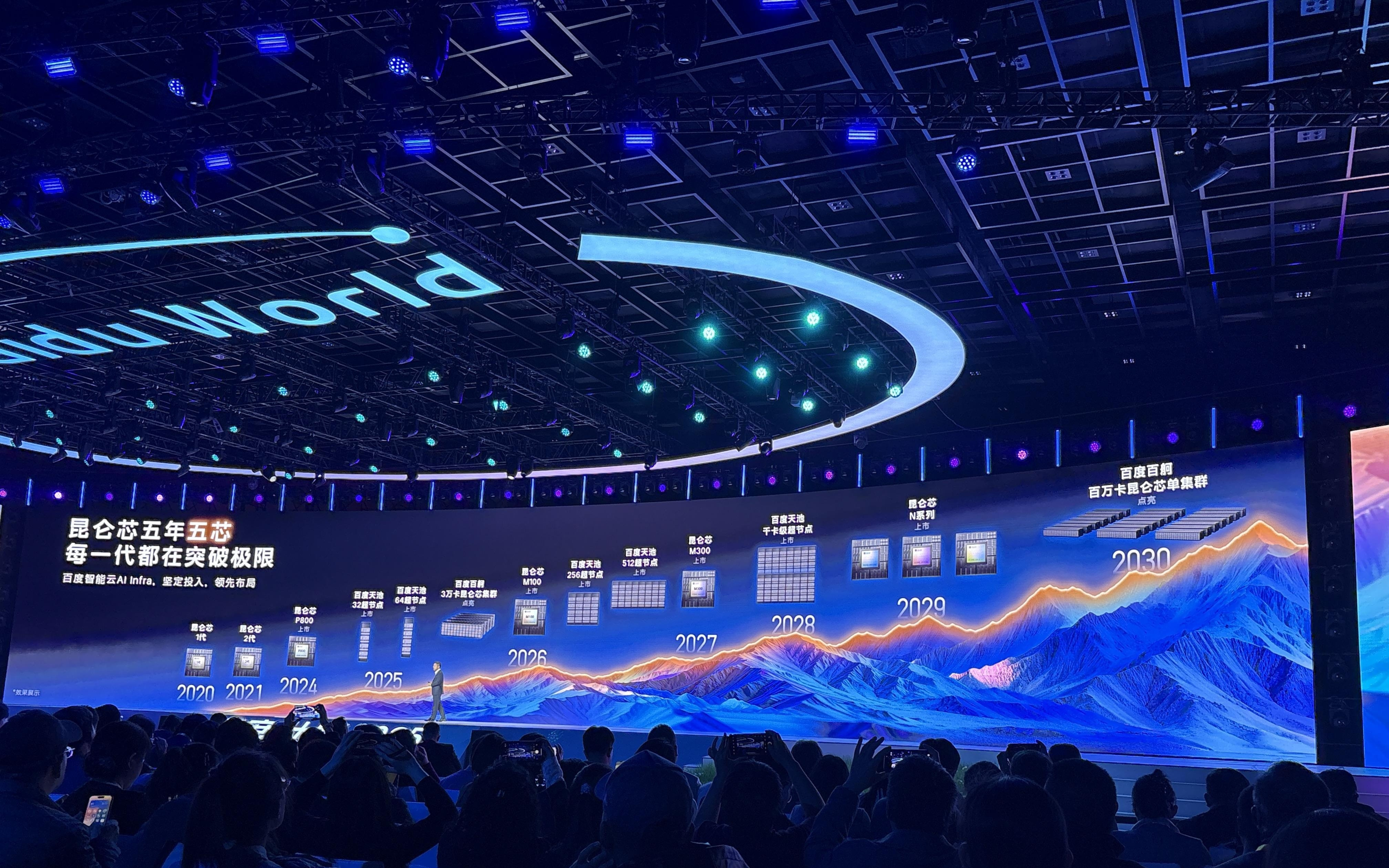 百度发布两款昆仑芯AI芯片，披露未来5年迭代路线图