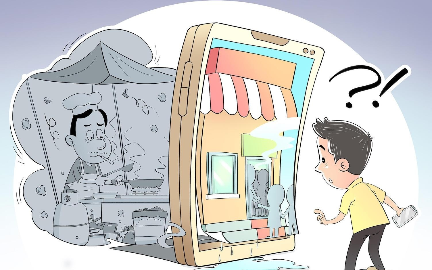 外卖店“AI换脸”，脏乱厨房秒变精品堂食！背后代运营灰产浮出水面