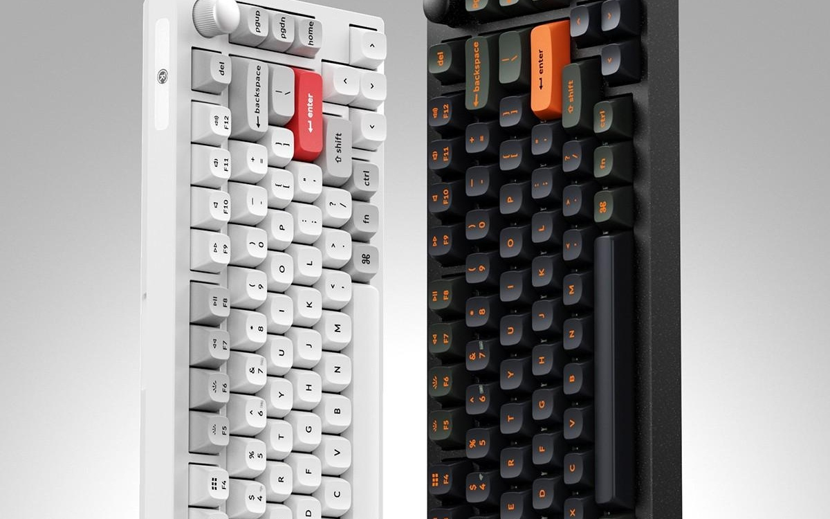 Keychron推Z6-75 Ultra机械键盘：81键+1旋钮，210天续航