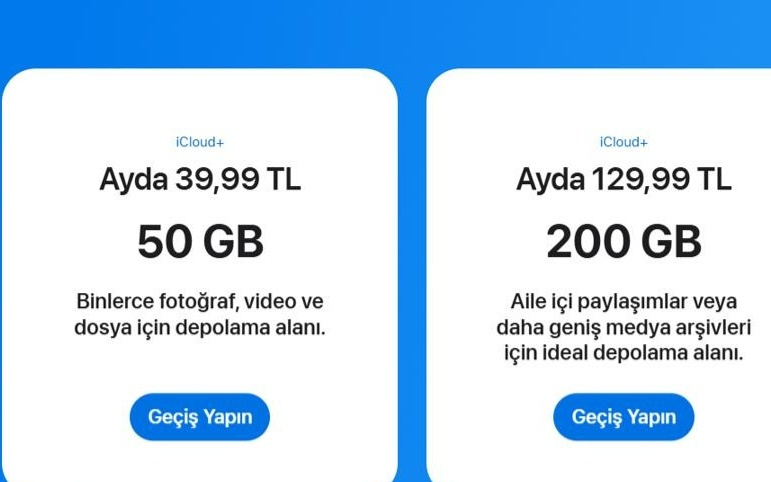 苹果土耳其区iCloud+ 2TB方案涨价60%，价格优势不再