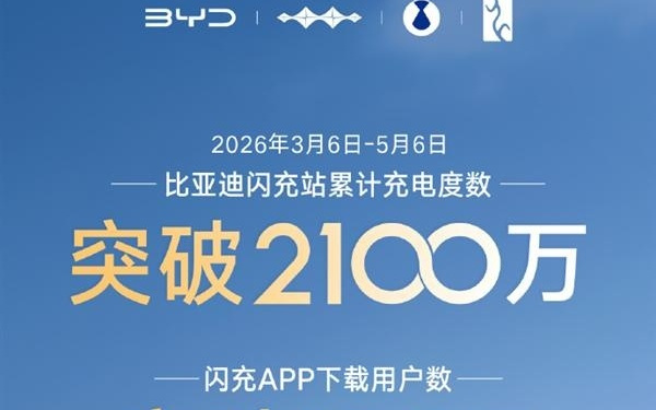 比亚迪已建成5924座闪充站 闪充APP用户数破100万