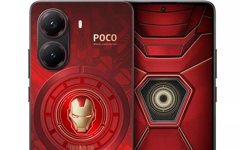 小米POCO X8 Pro钢铁侠联名版手机渲染图曝光