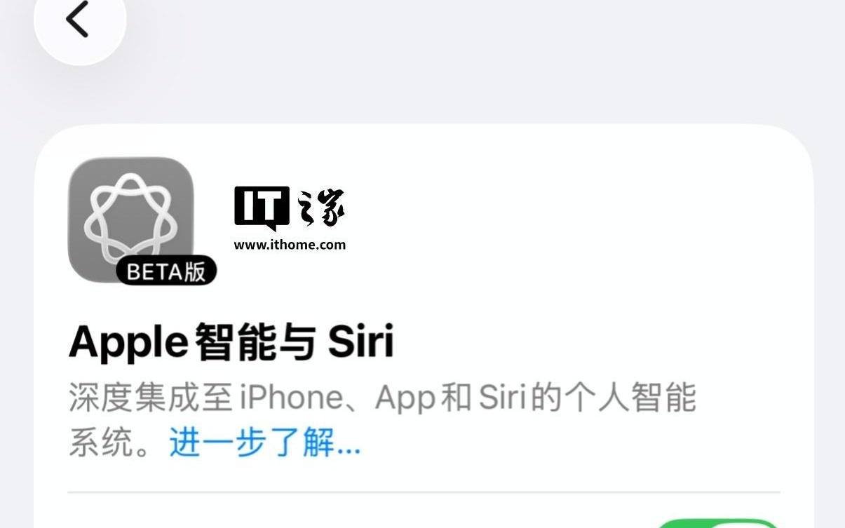 消息称国行版苹果AI不止撤回推送，已下载的模型也会被删除