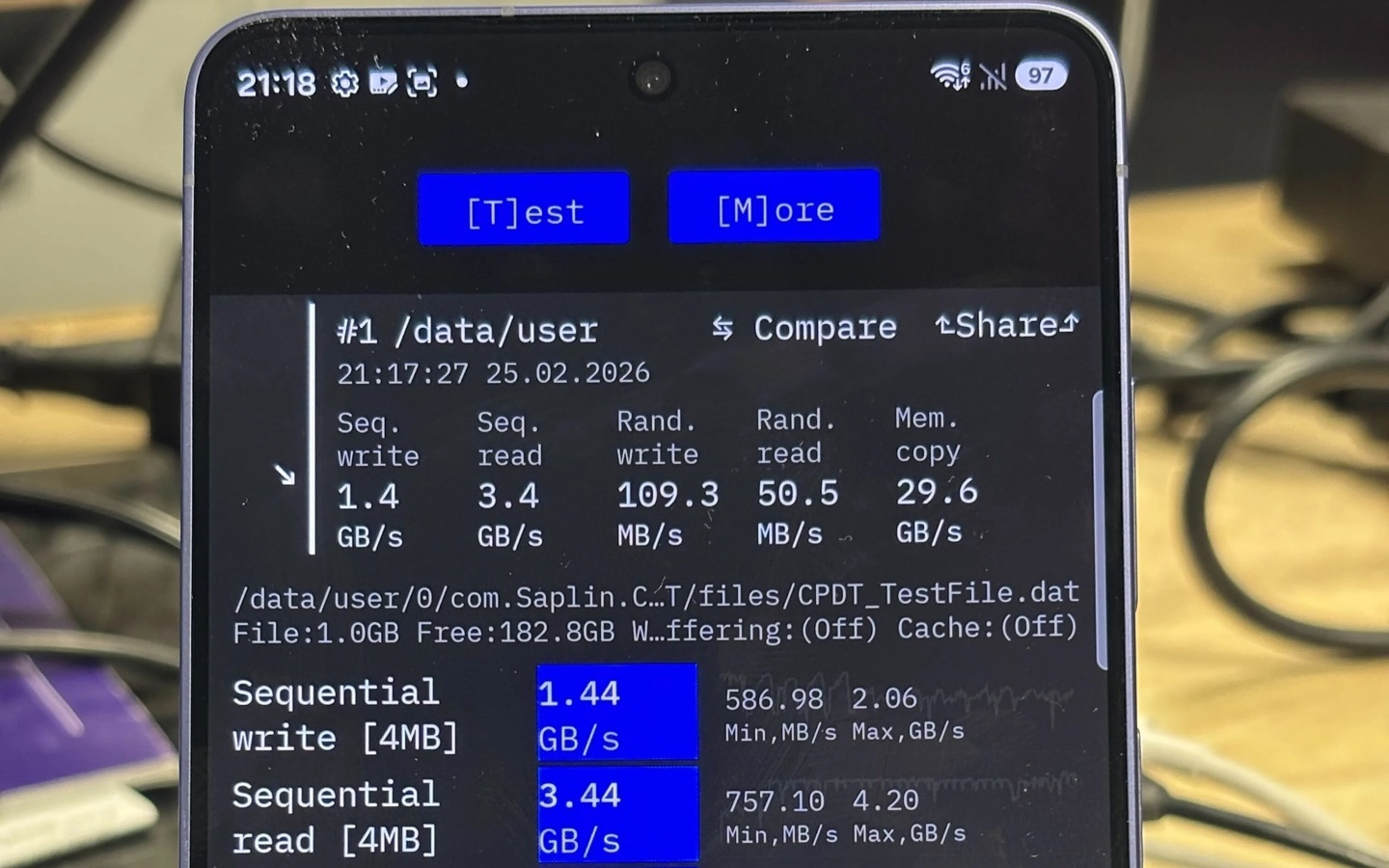 并非UFS 4.1，实测发现三星Galaxy S26 Ultra手机搭载UFS 4.0存储