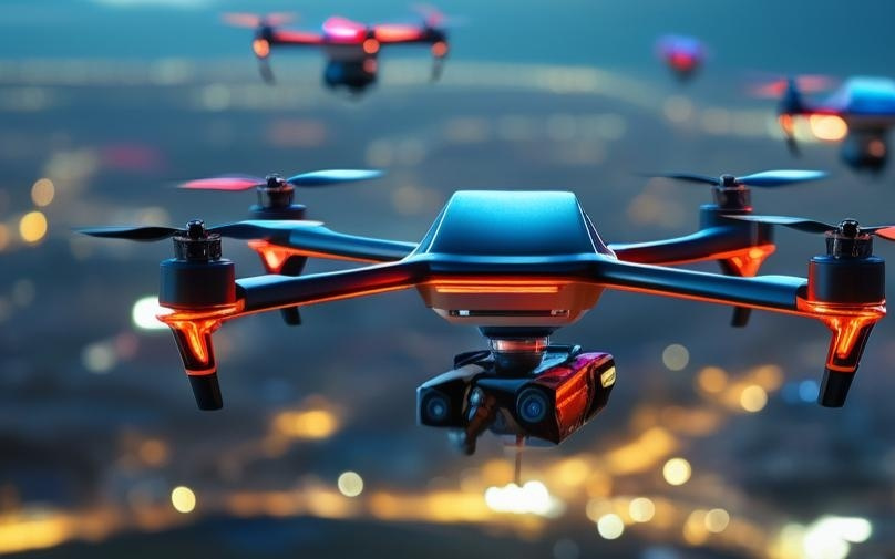 合肥骆岗公园上演空中光影魔术：亿航2.2万架无人机携“空中的士”叩响新春