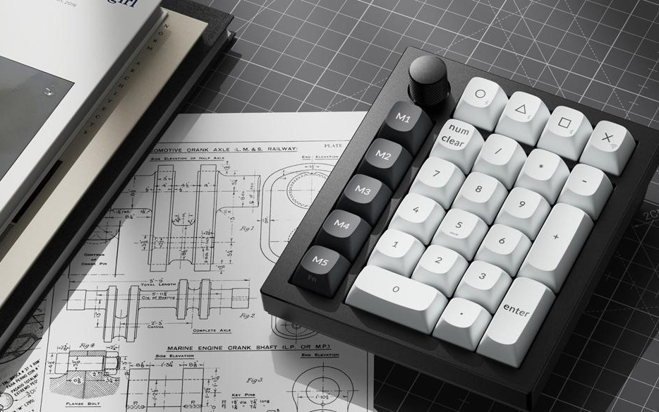 Keychron渴创推出Q0 HE数字小键盘：TMR磁轴，三模连接