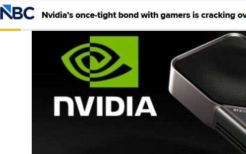 英伟达游戏业务边缘化，玩家吐槽被“抛弃”