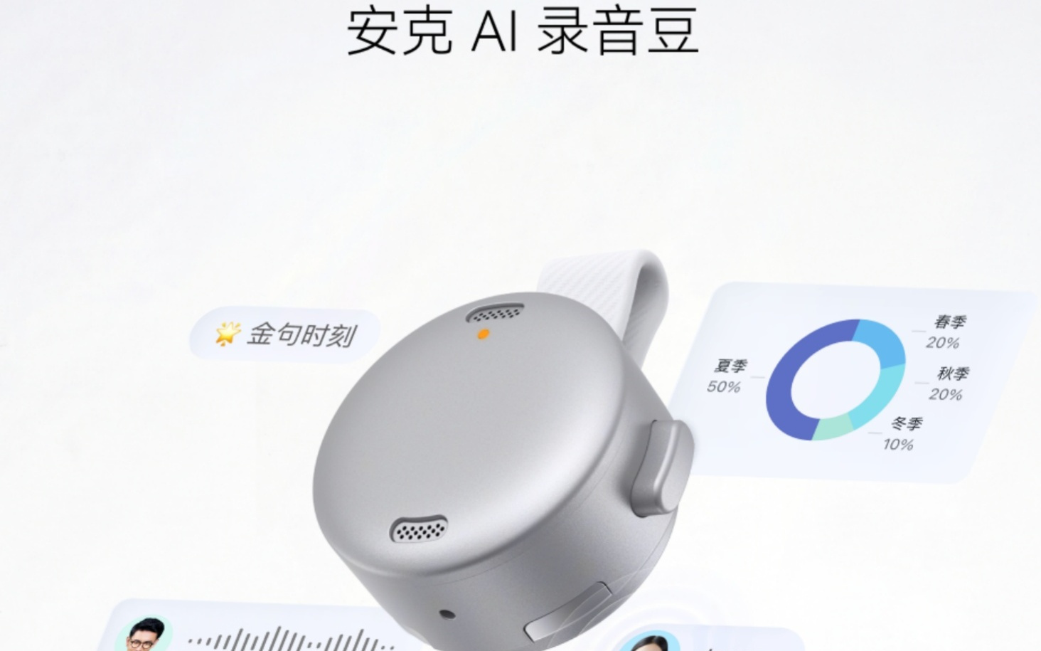 飞书首款AI合作硬件，联手安克创新发布了“一颗豆”