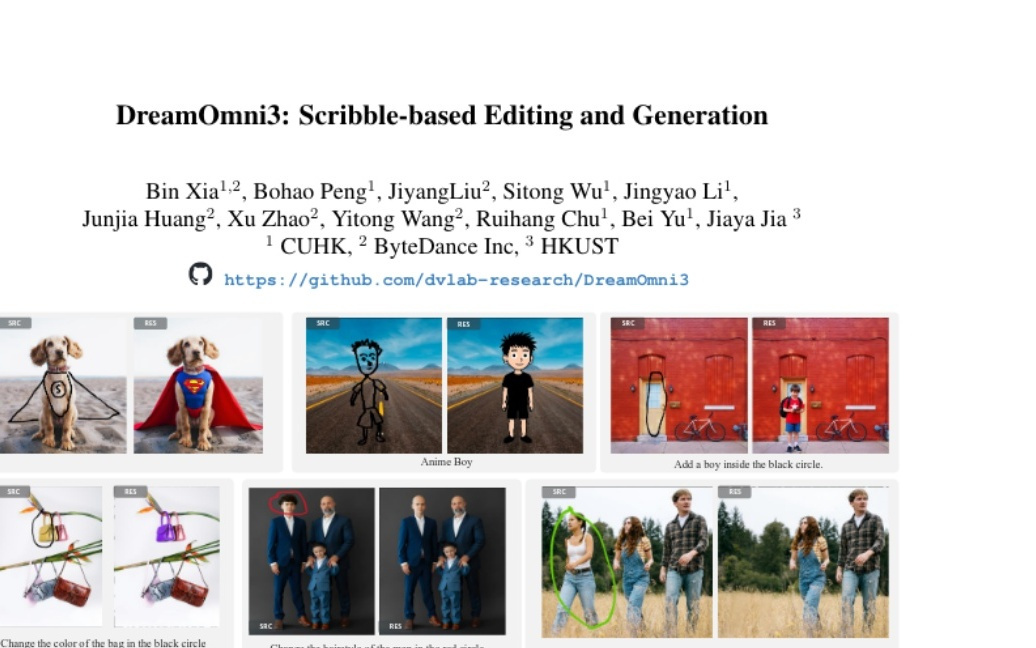 中科大联手字节跳动：用涂鸦就能编辑图片的神奇AI工具诞生了