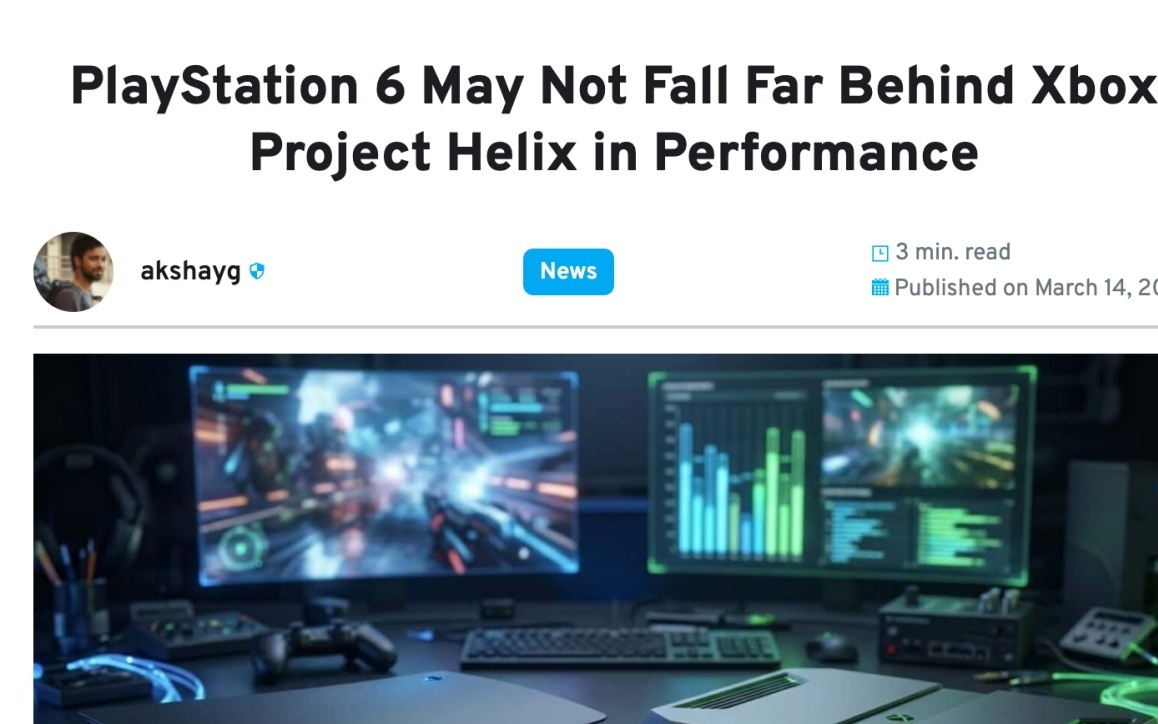 PS6性能会落后Xbox新主机?分析师:体验未必输